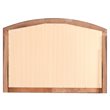 Maklaine Transitional Engineered Wood Frame Mirror in Cappuccino