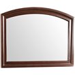 Maklaine Transitional Engineered Wood Frame Mirror in Cappuccino