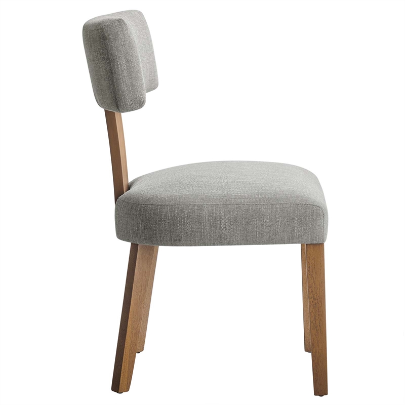 Maklaine Dining Chairs - Set of 2 in Heathered Weave Wheat Deep Brown