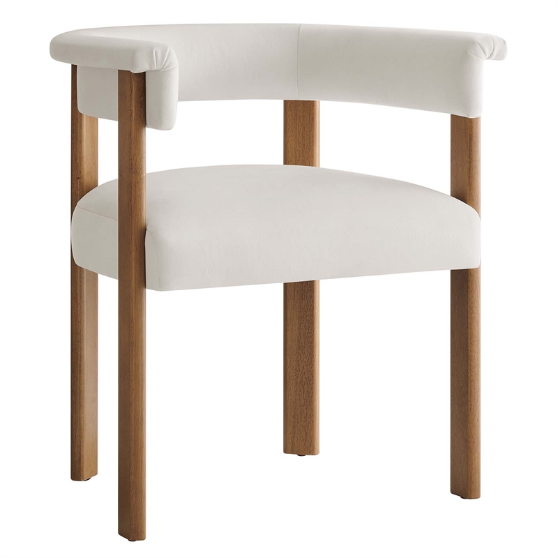 Maklaine Contemporary Performance Velvet Dining Chairs - Set of 2