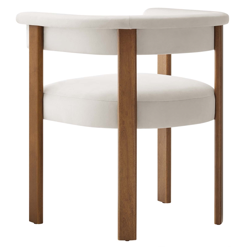 Maklaine Contemporary Performance Velvet Dining Chairs - Set of 2