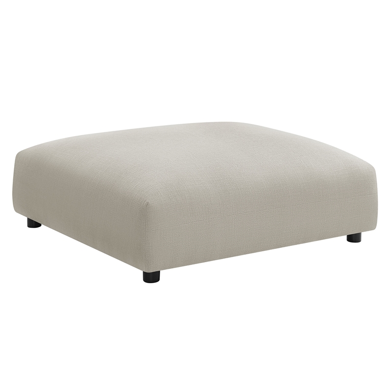 Maklaine 3-Piece Modular Upholstered Fabric Sectional Sofa in Linen