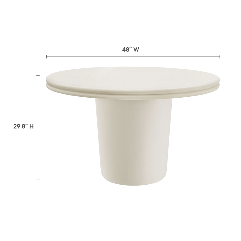 Maklaine Modern / Contemporary 5 Piece Dining Table Set in White