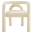 Maklaine Performance Velvet Upholstered Dining Chair in Porcelain