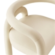 Maklaine Performance Velvet Upholstered Dining Chair in Porcelain