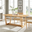 Maklaine Modern / Contemporary Dining Table in Natural Finish