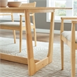 Maklaine Modern / Contemporary Dining Table in Natural Finish