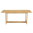 Maklaine Modern / Contemporary Dining Table in Natural Finish