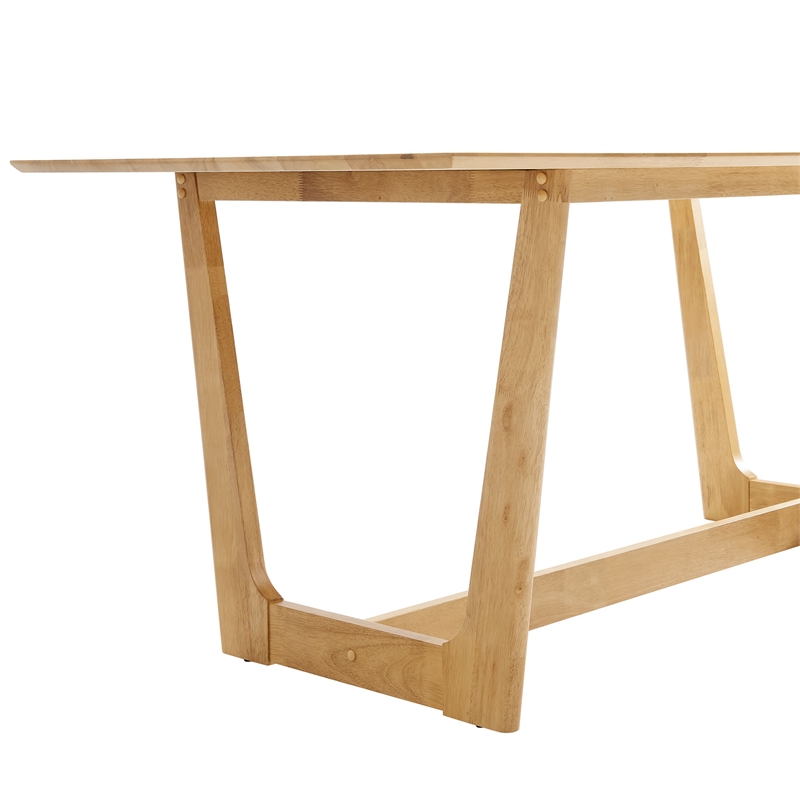 Maklaine Modern / Contemporary Dining Table in Natural Finish