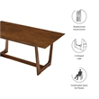 Maklaine Modern / Contemporary Dining Table in Walnut Finish
