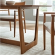 Maklaine Modern / Contemporary Dining Table in Walnut Finish