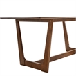Maklaine Modern / Contemporary Dining Table in Walnut Finish