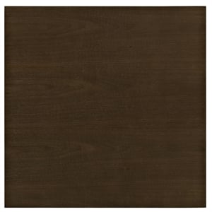 Maklaine Wood Top Bistro Table with Metal Base in Walnut/White