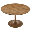 Maklaine Contemporary Solid Mango Wood Dining Table in Natural
