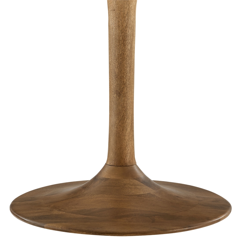 Maklaine Contemporary Solid Mango Wood Dining Table in Natural