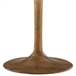 Maklaine Contemporary Solid Mango Wood Dining Table in Natural