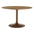 Maklaine Contemporary Solid Mango Wood Dining Table in Natural