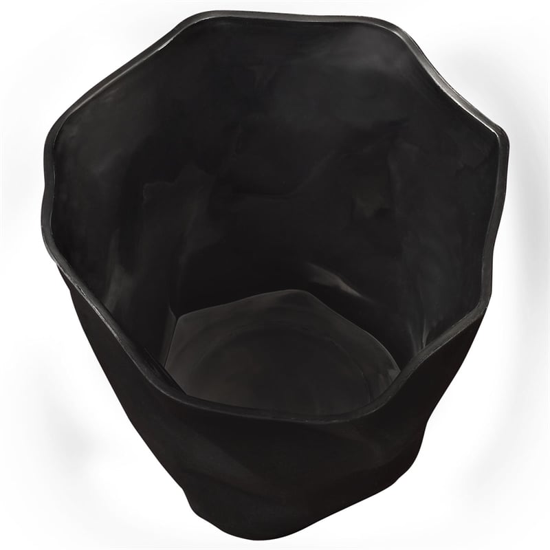 Maklaine Modern / Contemporary Plastic Pencil Holder in Black