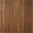 Maklaine Contemporary Expandable Wood Dining Table in Walnut/Gold