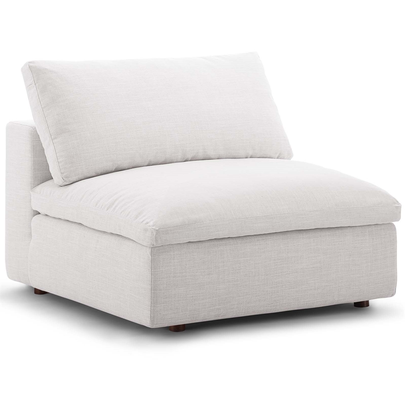 Maklaine Down Filled Overstuffed 3-Piece Armless Sectional Sofa