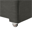 Maklaine Contemporary Dense Foam Padding Upholstered Sleeper Sofa in Gray