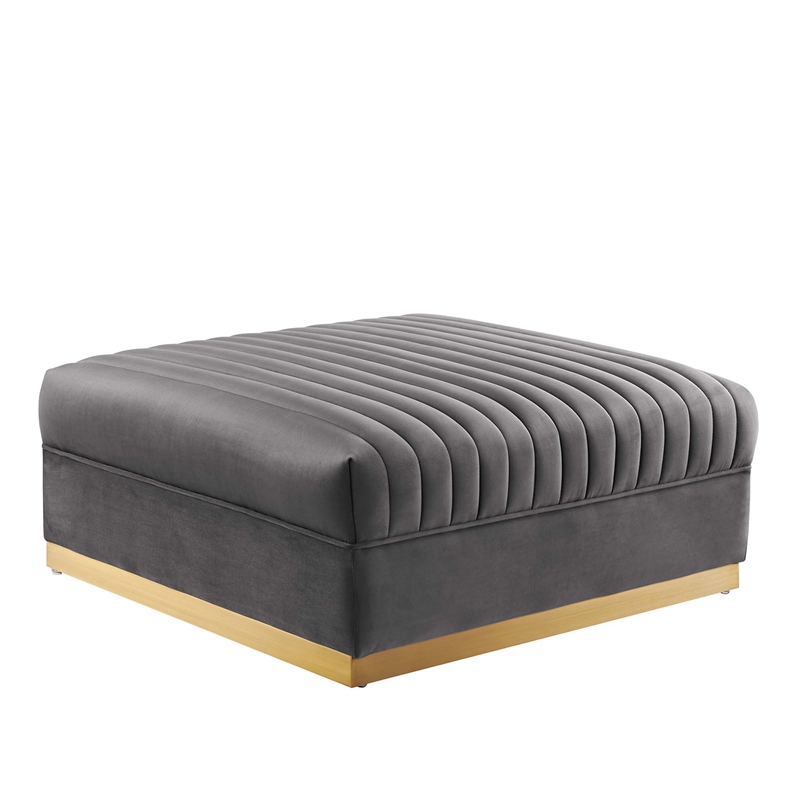 Maklaine 5-Piece Right-Facing Modular Sectional Sofa in Gray