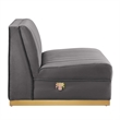 Maklaine 5-Piece Right-Facing Modular Sectional Sofa in Gray