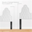 Maklaine Tufted Performance Velvet Twin Platform Bed - White