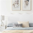 Maklaine Modern Performance Velvet Full Platform Bed in White