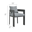 Maklaine 9-Piece Dining Set With Extendable Table in Gray Gray