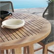 Maklaine Contemporary Slatted Tabletop 3-Piece Bar Set in Gray Graphite