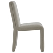 Maklaine Contemporary Dense Foam Padding Dining Side Chair in Linen Brown