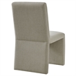 Maklaine Contemporary Dense Foam Padding Dining Side Chair in Linen Brown