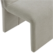 Maklaine Contemporary Dense Foam Padding Dining Side Chair in Linen Brown