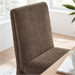 Maklaine Contemporary Dense Foam Padding Dining Side Chair in Mocha