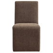 Maklaine Contemporary Dense Foam Padding Dining Side Chair in Mocha