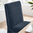 Maklaine Contemporary Dense Foam Padding Dining Side Chair in Slate Blue