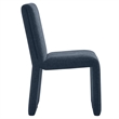 Maklaine Contemporary Dense Foam Padding Dining Side Chair in Slate Blue