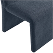 Maklaine Contemporary Dense Foam Padding Dining Side Chair in Slate Blue
