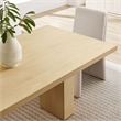 Maklaine Modern / Contemporary Solid Wood Dining Table in Natural