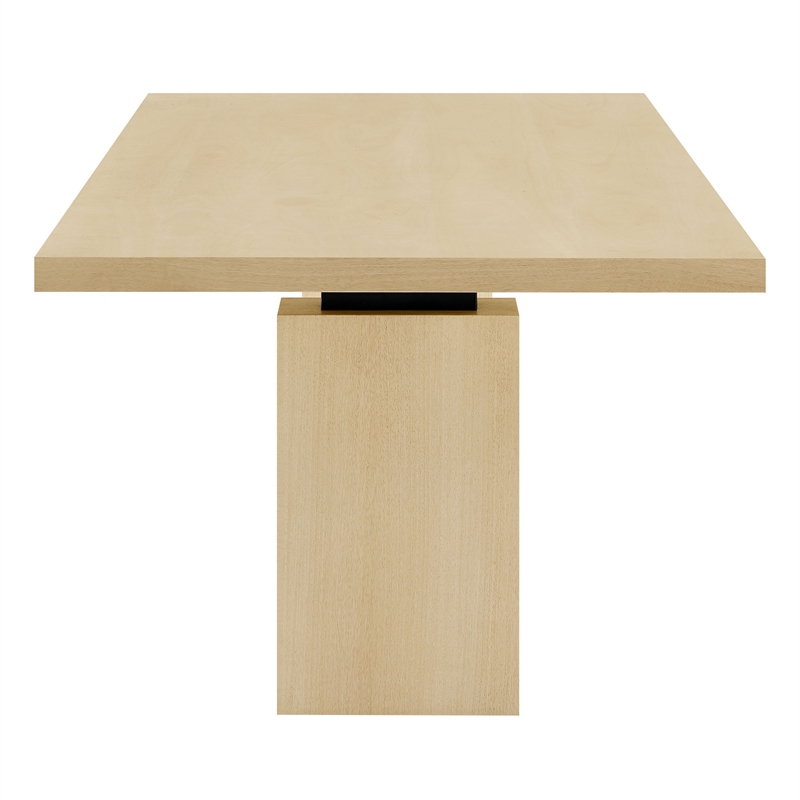 Maklaine Modern / Contemporary Solid Wood Dining Table in Natural