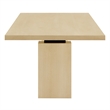 Maklaine Modern / Contemporary Solid Wood Dining Table in Natural
