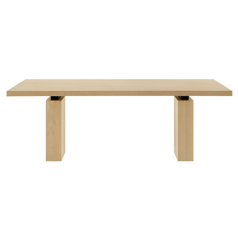 Maklaine Modern / Contemporary Solid Wood Dining Table in Natural