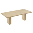 Maklaine Modern / Contemporary Solid Wood Dining Table in Natural