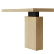Maklaine Modern / Contemporary Solid Wood Dining Table in Natural