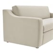 Maklaine Contemporary Dense Foam Padding Sofa in Alabaster White