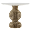 Maklaine Modern / Contemporary Dining Table in White Natural