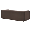 Maklaine Contemporary Performance Velvet Sofa in Chocolate Brown