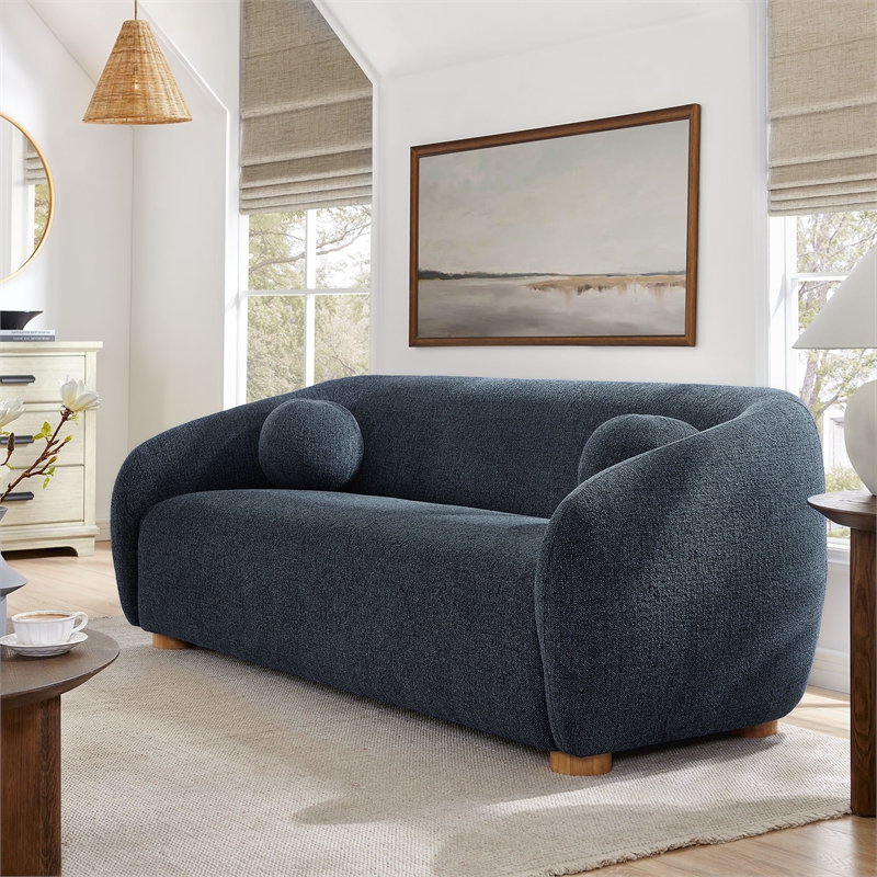 Maklaine Contemporary Upholstered 85
