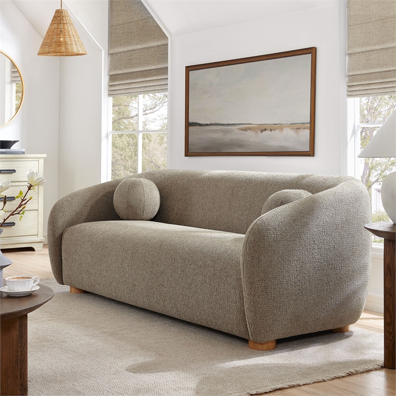 Maklaine Contemporary Upholstered 85